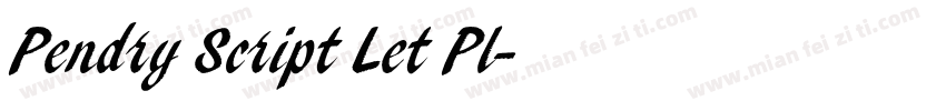 Pendry Script Let Pl字体转换